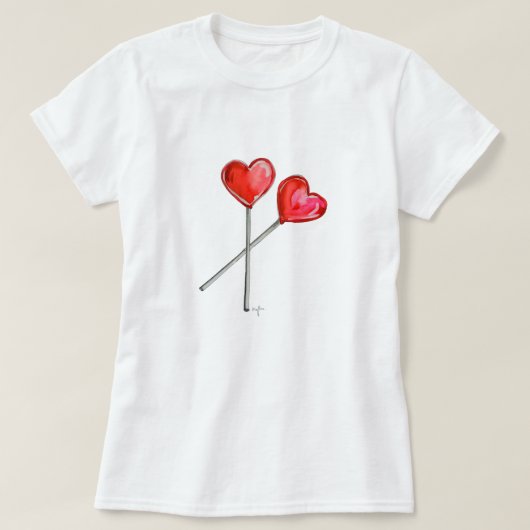 ハートのキャンディ Tシャツ (デザイン正面)