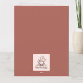 ハートのキュートな小人：バレンタインデーのデザイン カード (裏面)