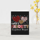 ハートのキューピッドのお気に入りの作業療法士 バル カード (黄色い花)