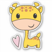 ハートのキリン シール (正面)
