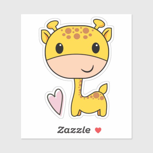 ハートのキリン シール (シート)