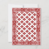 ハートのキング/クイーン 結婚式の日程を保存 セーブザデート (裏面)