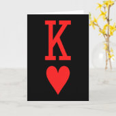 ハートのキング ハートのクイーン カップル マッチング 私 カード (黄色い花)