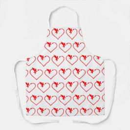 ハートのギフト エプロン