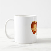 ハートのギャラリーのマグ コーヒーマグカップ (左)