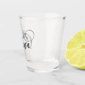 ハートのギリシャの旗、ギリシャ ショットグラス (右)