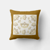 ハートのクイーンクラウンティアラアメリカンMoJo枕 クッション (裏面)