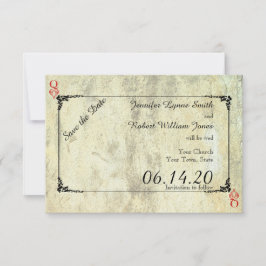 ハートのクイーン結婚式の日付を保存 セーブザデート