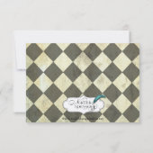 ハートのクイーン結婚式の日付を保存 セーブザデート (裏面)