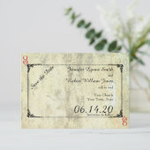 ハートのクイーン結婚式の日付を保存 セーブザデート (スタンド正面)