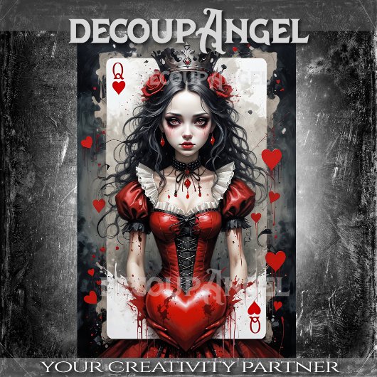 ハートのクイーン#3 – デコページ – 薄葉紙