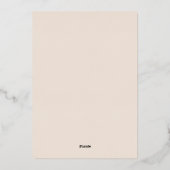 ハートのクリスマスカード1枚写真 ホリデーカード 箔シーズンカード (裏面)