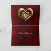 ハートのクリスマスカード シーズンカード (内部)