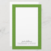 ハートのクローバーパターン 便箋 (正面/裏面)