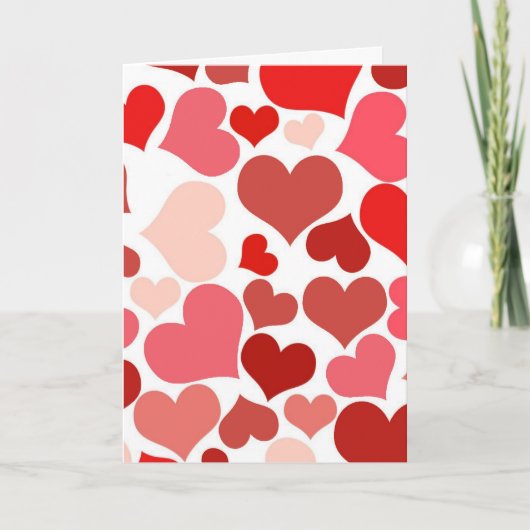 ハートのグリーティングカード カード (正面)
