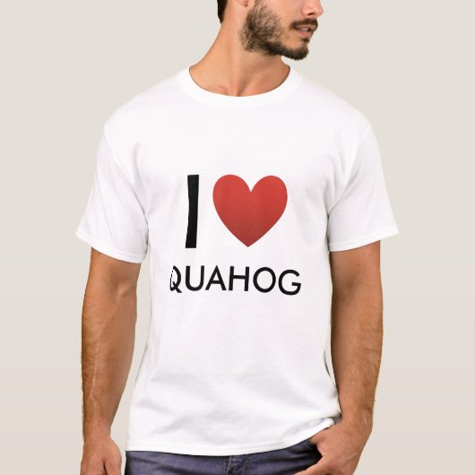 ハートのコピー、IのQUAHOG Tシャツ (正面)