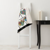 ハートのコラージュ絵を描、引用文 シェルパブランケット (インサイチュ)