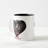 ハートのコーヒー・マグの女王 ツートーンマグカップ (正面左)