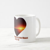 ハートのコーヒー・マグの皆既食 コーヒーマグカップ (正面右)