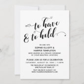 ハートのコールigraphy 受付「愛を捧げ、愛を紡ぐ」 招待状 (正面)