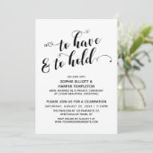 ハートのコールigraphy 受付「愛を捧げ、愛を紡ぐ」 招待状 (スタンド正面)