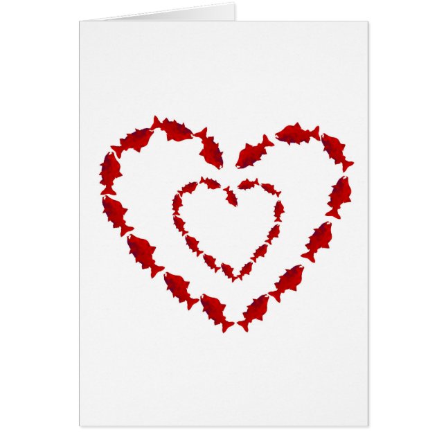 ハートのサケの魚 (正面)