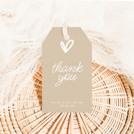 ハートのサンキュータグ（シンプルモダン） ギフトタグ
