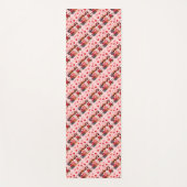 ハートのサングラスをかけたかわいいバレンタイン猫ちゃん ヨガマット (正面)