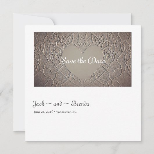 ハートのサンドローズ セーブザデート (正面)