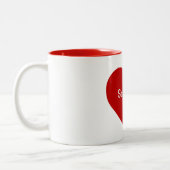 ハートのシアトルのマグ ツートーンマグカップ (左)