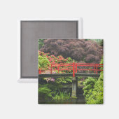 ハートのシャクナゲの開花の橋 マグネット (正面/裏面)