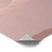 ハートのシームレスなパターン ポスター (角)