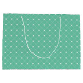 ハートのシームレスなパターン ラージペーパーバッグ (裏面)