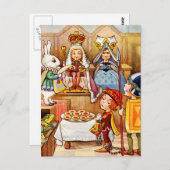 ハートのジャックの裁判 - 不思議の国のアリス ポストカード (正面/裏面)