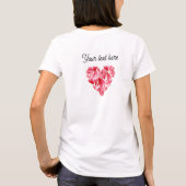 ハートのスクランブル Tシャツ (裏面)