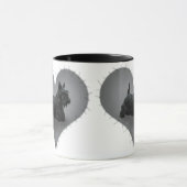 ハートのスコッチテリア マグカップ (中央)