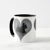 ハートのスコッチテリア マグカップ (正面左)