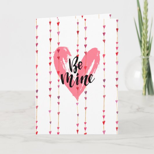 ハートのストリング ロマンティックな愛の言葉 シーズンカード (正面)