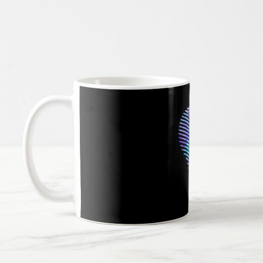 ハートのストーリーが途切れないように 予防啓発 コーヒーマグカップ (左)