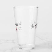 ハートのスバールバルの旗、スピッツベルゲン島、ノルウェー タンブラーグラス (左)