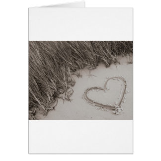 ハートのセピア色のイメージ