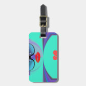 ハートのセルフィー ラゲッジタグ (正面縦)