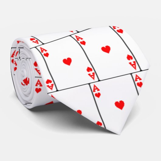 ハートのタイのエース ネクタイ (ロール)