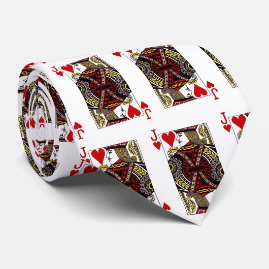 ハートのタイのジャック!  プレーヤーのための素晴らしいタイ! ネクタイ (ロール)