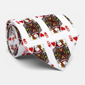 ハートのタイの女王!  彼のハートの隣で擦り切れた!! ネクタイ (ロール)