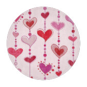 ハートのタイル カッティングボード (正面)