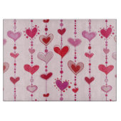 ハートのタイル カッティングボード (正面)