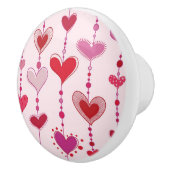 ハートのタイル セラミックノブ (右)