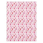 ハートのタイル テーブルクロス (正面)