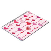 ハートのタイル ノートブック (左側)